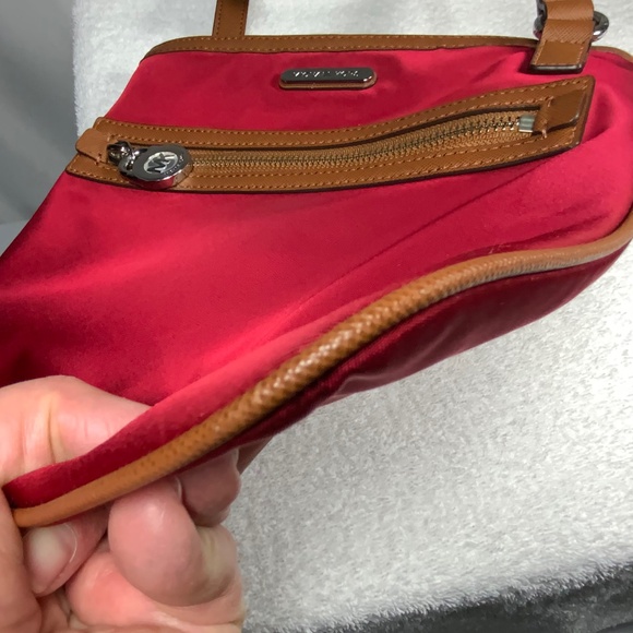 NWOT - Michael Kors Red Nylon Kempton Crossbody - Picture 11 of 14